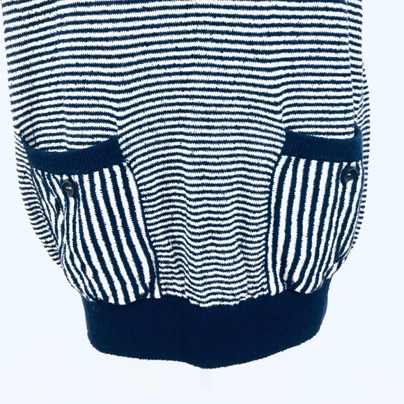 Moth Anthro Striped Margate Mock Neck Pullover M - Picture 6 of 8